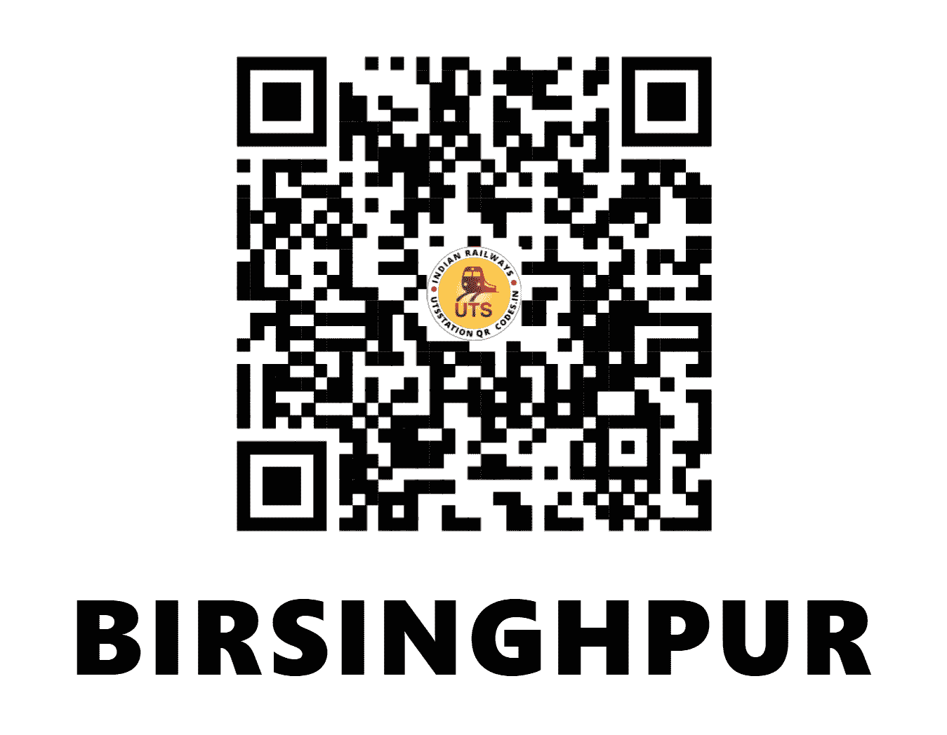 UTS QR Code for BIRSINGHPUR - BRS - SB (MADHYA PRADESH)